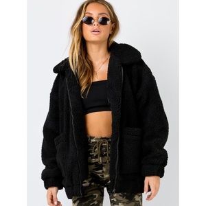 I.AM.GIA Black Pixie Coat